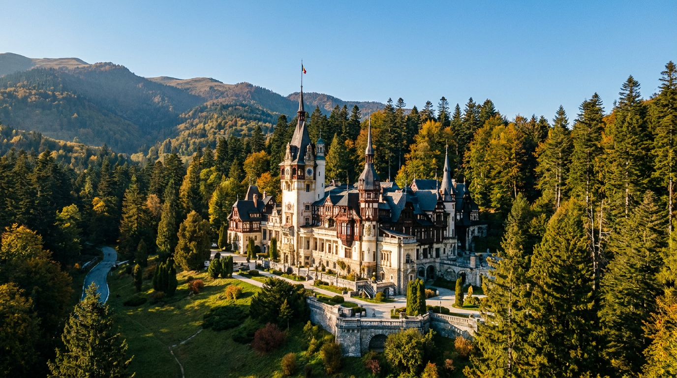 Historic Peleș castle, Romania